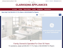 Tablet Screenshot of clarksonsappliance.com